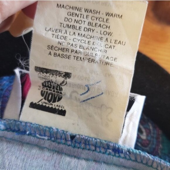 Vintage 70s 80s Secretary Office Midi Dress Blue Paisley Career Boho MCM… - Picture 10 of 13